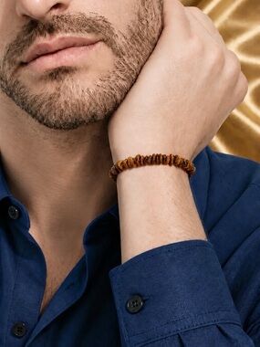 Tiger’s Eye Freestyle Gemstone Stretch Bracelet. Brand new! Never Worn!